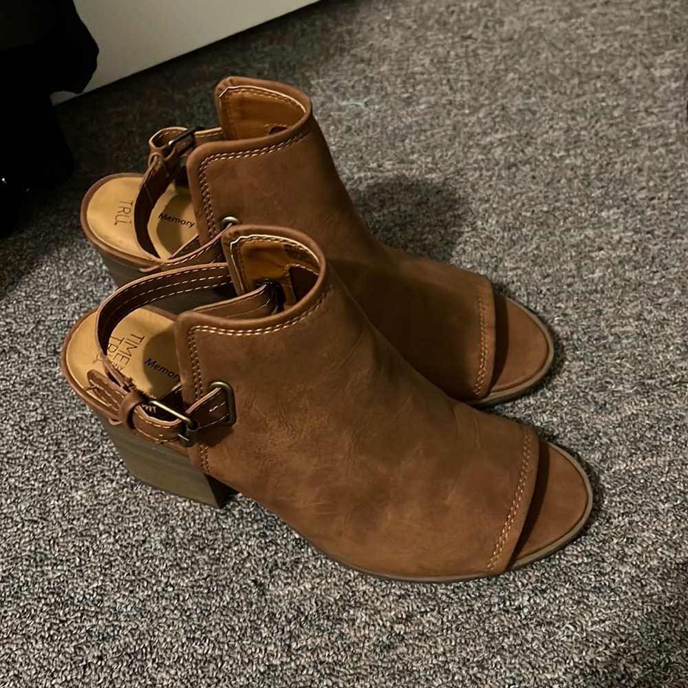 Brown booties